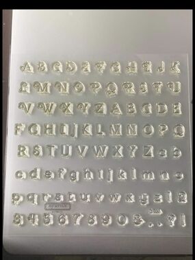 CTMH Mini Clear Acrylic Alphabet & Numbers Stamps